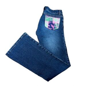 Lilly Pulitzer Blue Flare & Wide Leg Jeans Size 2